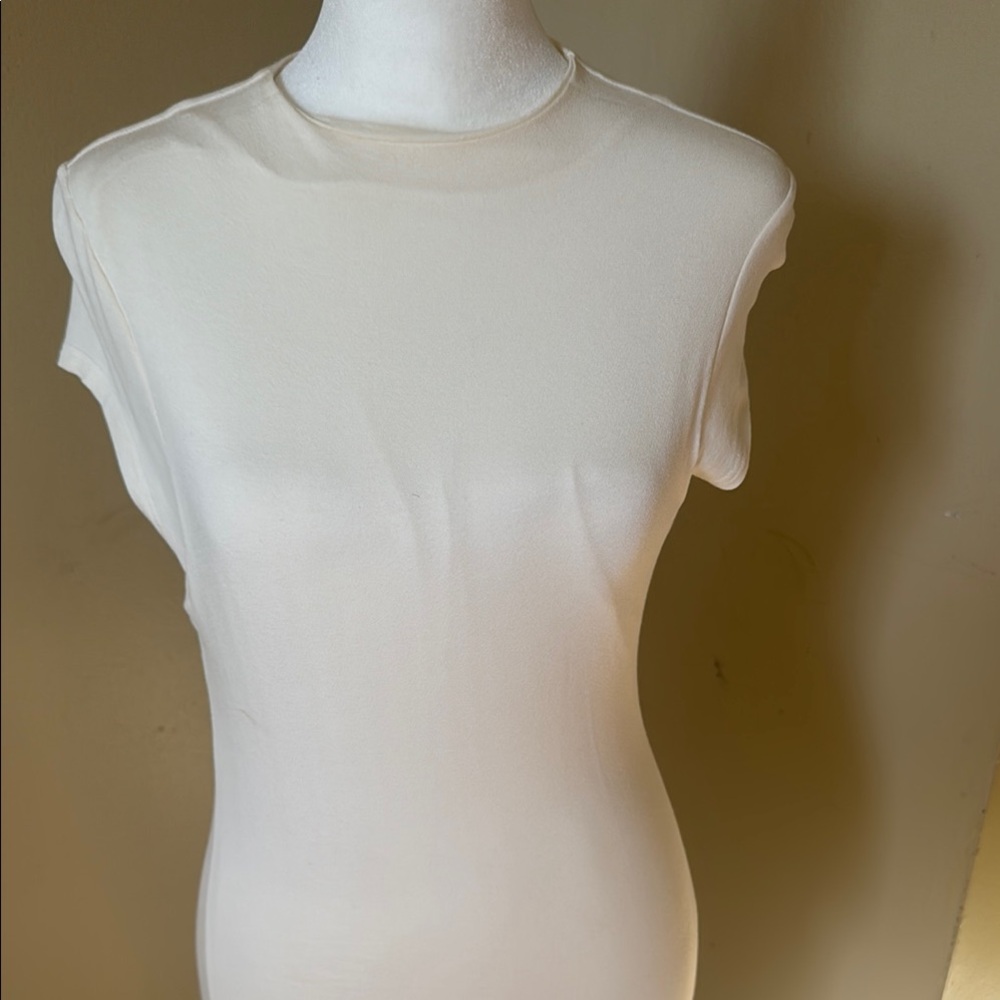 NWT Fashion Nova Bodycon MIDI Dress Ivory Size L